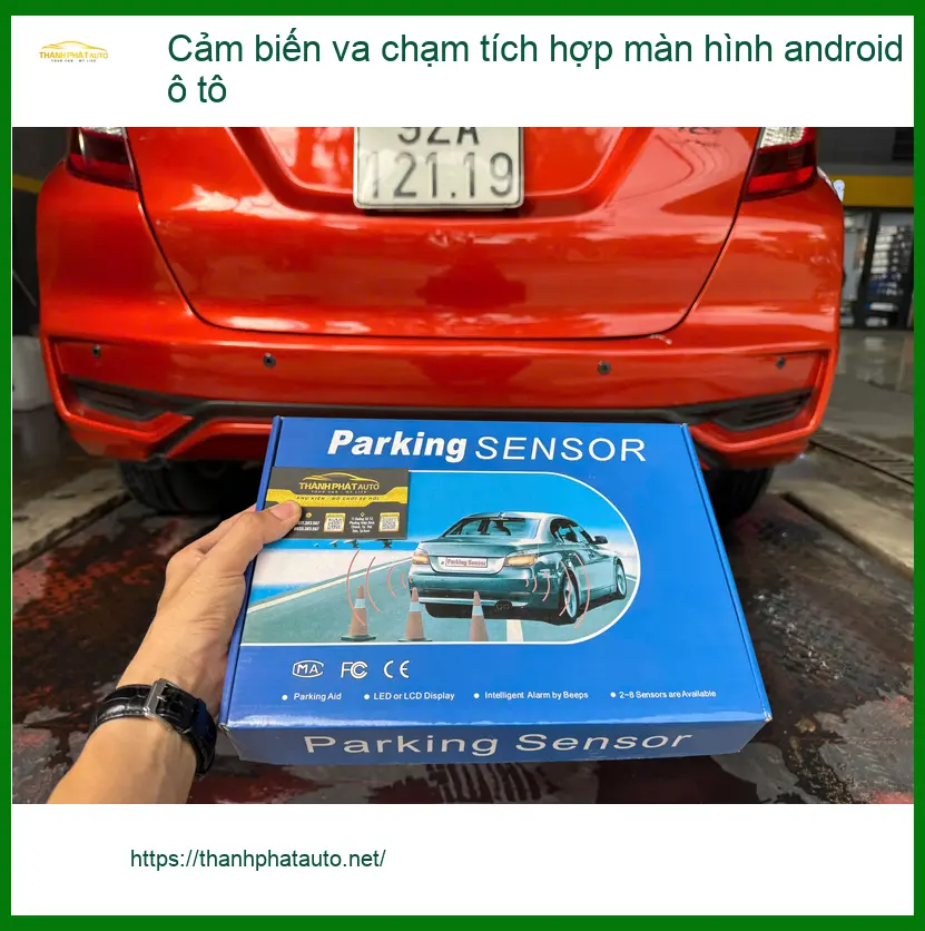 Anh Tấn lắp cảm biến va chạm tích hợp màn hình android ô tô VF3 Quận 2