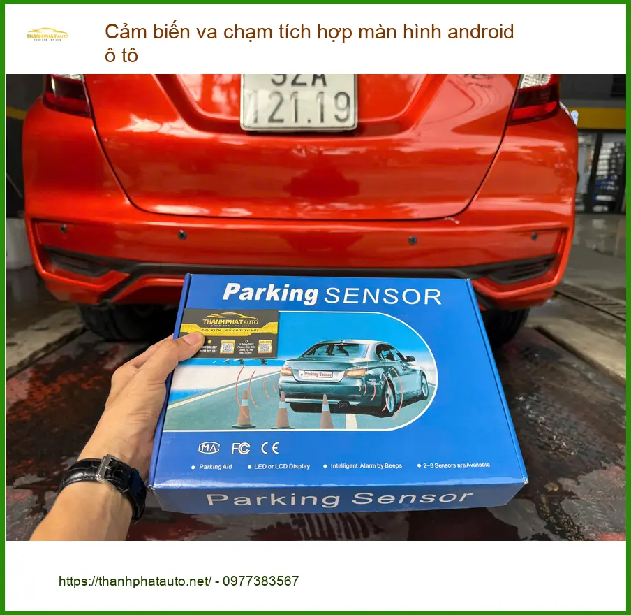 Anh Minh lắp Cảm biến va chạm Android ô tô Honda CRV tại Hóc Môn ảnh thực tế 2