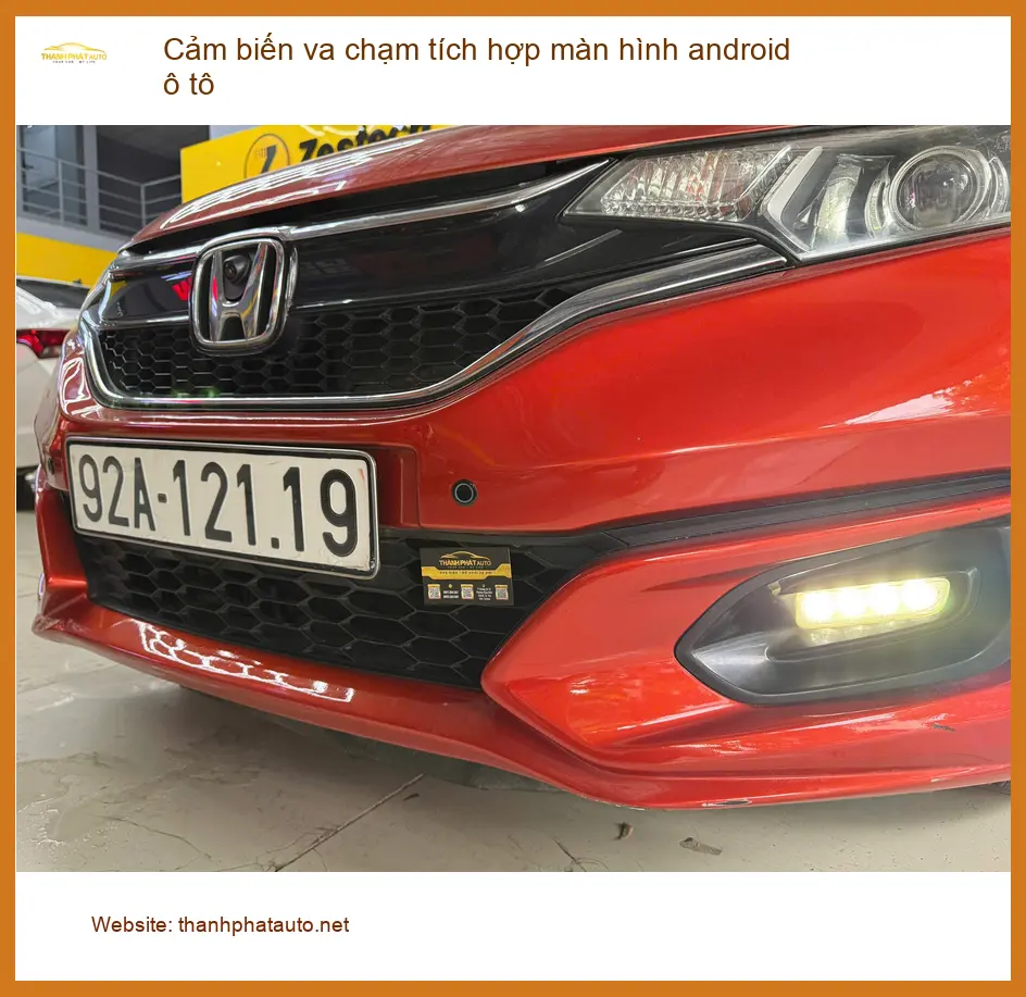 Anh Minh lắp Cảm biến va chạm Android ô tô Honda CRV tại Hóc Môn ảnh thực tế 3