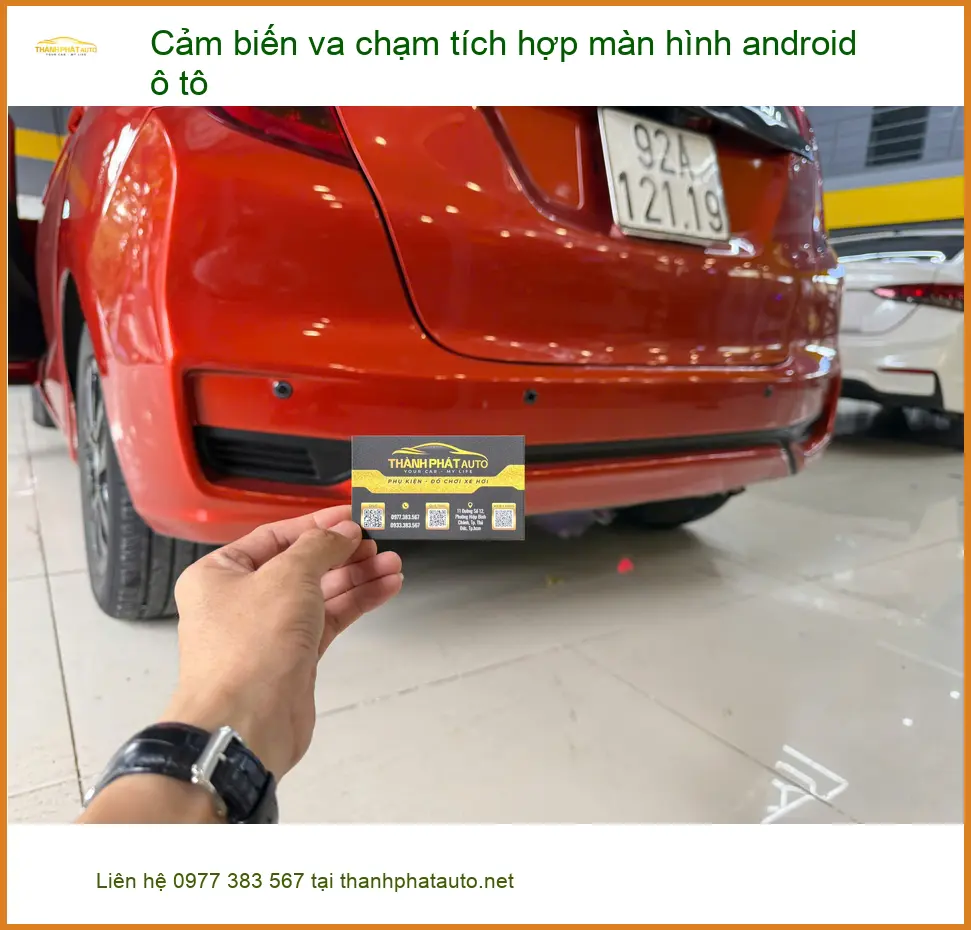Anh Tấn lắp cảm biến va chạm tích hợp màn hình android ô tô VF3 Quận 2 ảnh thực tế 4
