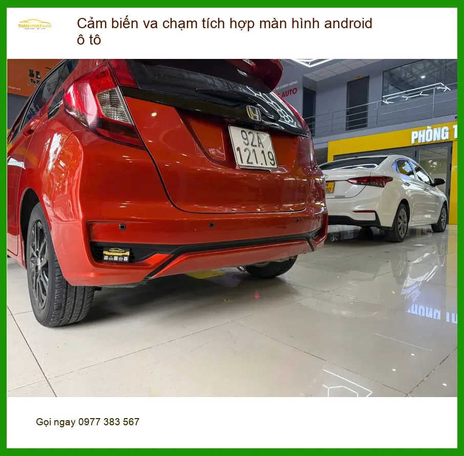 Anh Sơn lắp cảm biến va chạm tích hợp màn hình android ô tô MG5 Tân Phú
