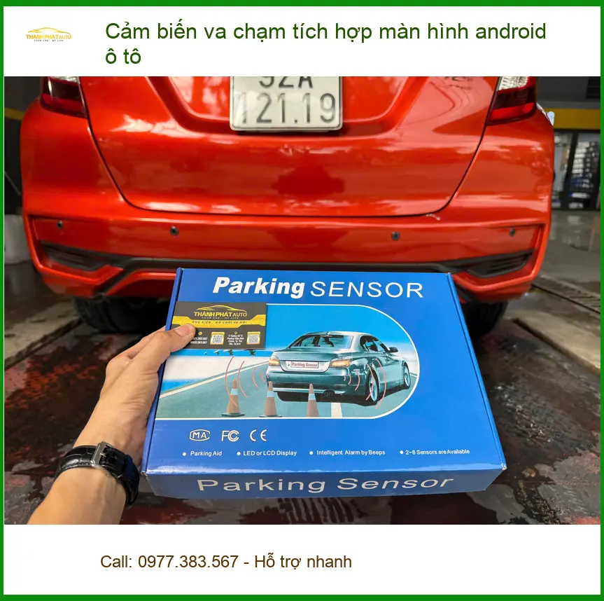 Anh Dũng City Cảm biến va chạm tích hợp màn hình Android ô tô Quận 12