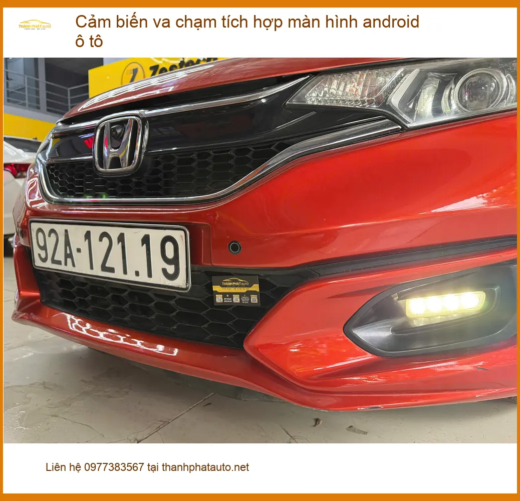 Anh Dũng City Cảm biến va chạm tích hợp màn hình Android ô tô Quận 12 ảnh thực tế 2