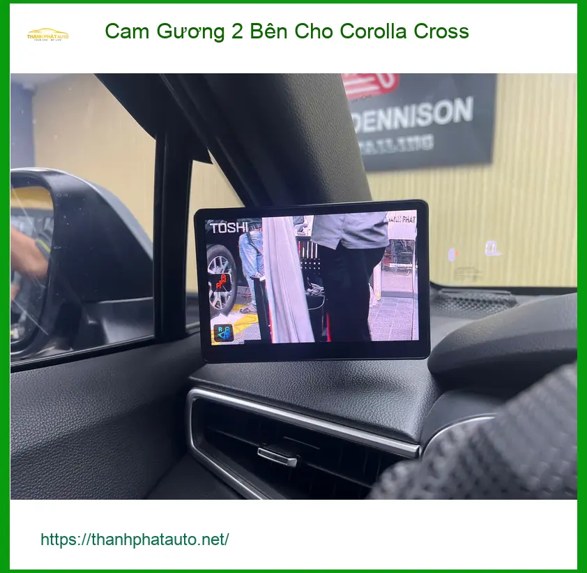Bác Quang lắp Cam Gương 2 Bên Cho Corolla Cross ở Quận 2 để dễ quan sát