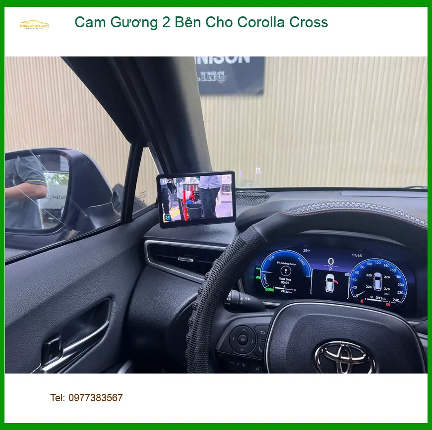 Bác Quang lắp Cam Gương 2 Bên Cho Corolla Cross ở Quận 2 để dễ quan sát ảnh thực tế 3