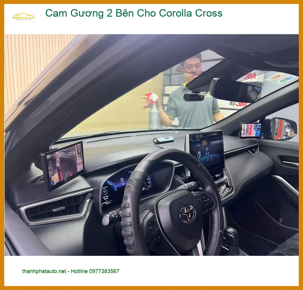 Anh Khải lắp Cam Gương 2 Bên cho Toyota Corolla Cross tại Quận 4 để lái xe an toàn hơn ảnh thực tế 2
