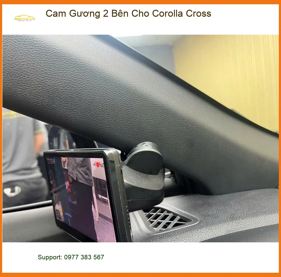 Chú Tấn lắp Cam Gương 2 Bên Cho Corolla Cross tại Quận Bình Thạnh