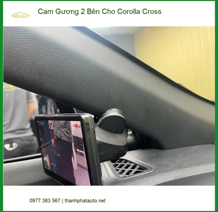 Chị Diễm lắp Cam Gương 2 Bên Corolla Cross tại Bình Chánh an toàn hơn ảnh thực tế 2