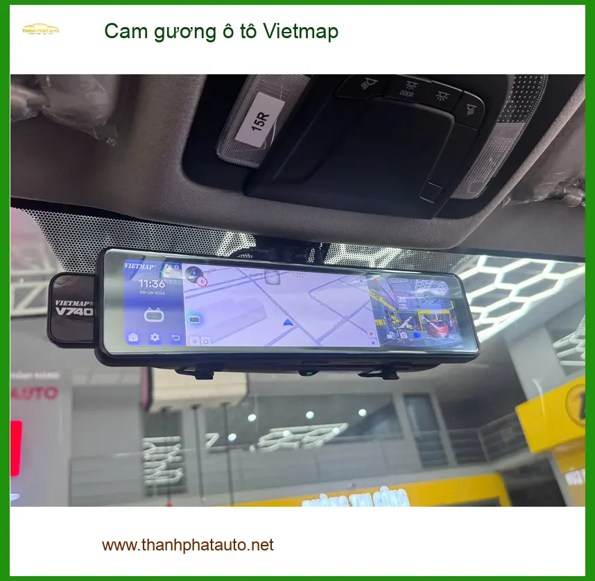 Anh Minh Quân lắp cam gương ô tô Vietmap cho Toyota Vios tại Hóc Môn để theo dõi hành trình