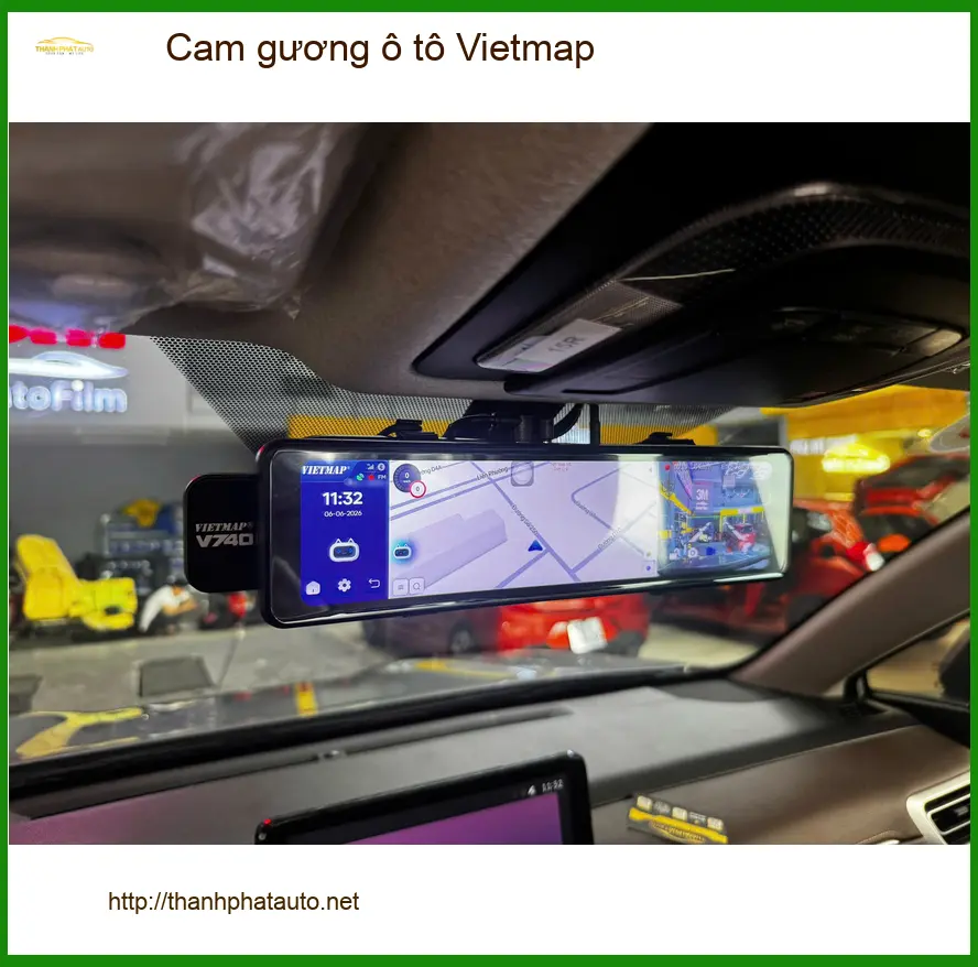 Anh Minh Quân lắp cam gương ô tô Vietmap cho Toyota Vios tại Hóc Môn để theo dõi hành trình ảnh thực tế 2