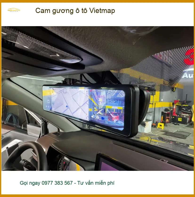 Anh Minh Quân lắp cam gương ô tô Vietmap cho Toyota Vios tại Hóc Môn để theo dõi hành trình ảnh thực tế 4