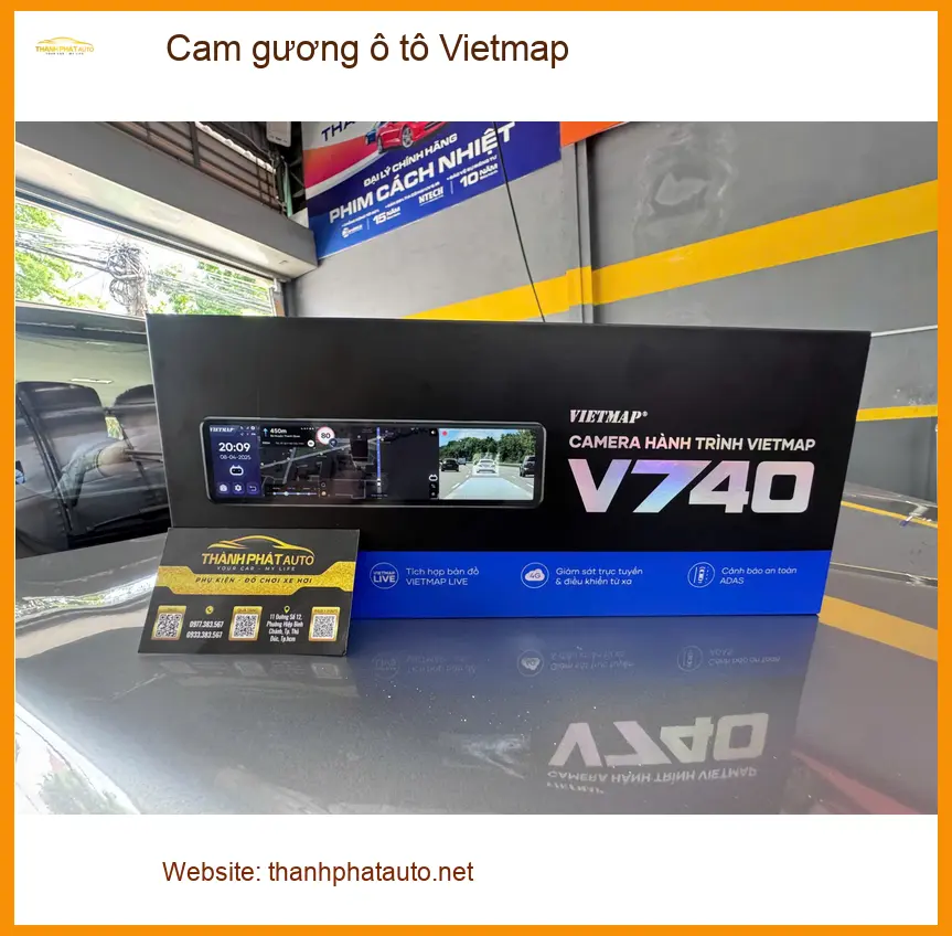 Anh Minh Quân lắp cam gương ô tô Vietmap cho Toyota Vios tại Hóc Môn để theo dõi hành trình ảnh thực tế 5