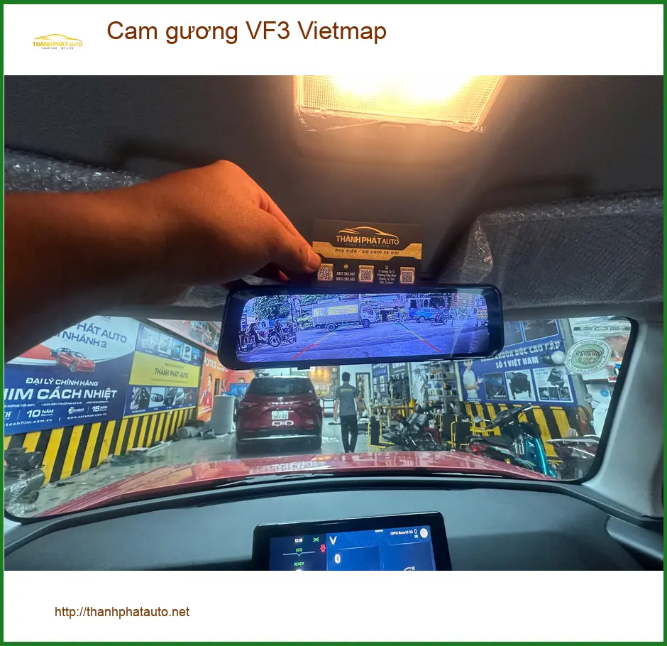 Anh Kiên lắp cam gương Vietmap cho VinFast VF3 tại Quận Thủ Đức