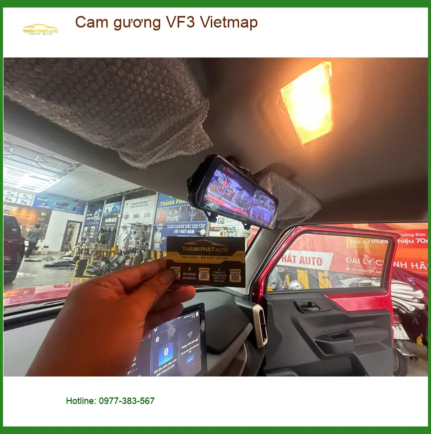 Anh Kiên lắp cam gương Vietmap cho VinFast VF3 tại Quận Thủ Đức ảnh thực tế 4