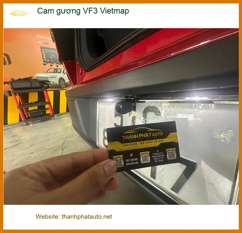 Anh Phong lắp camera gương Vietmap cho VinFast VF3 tại Quận 3 ghi lại hành trình ảnh thực tế 2