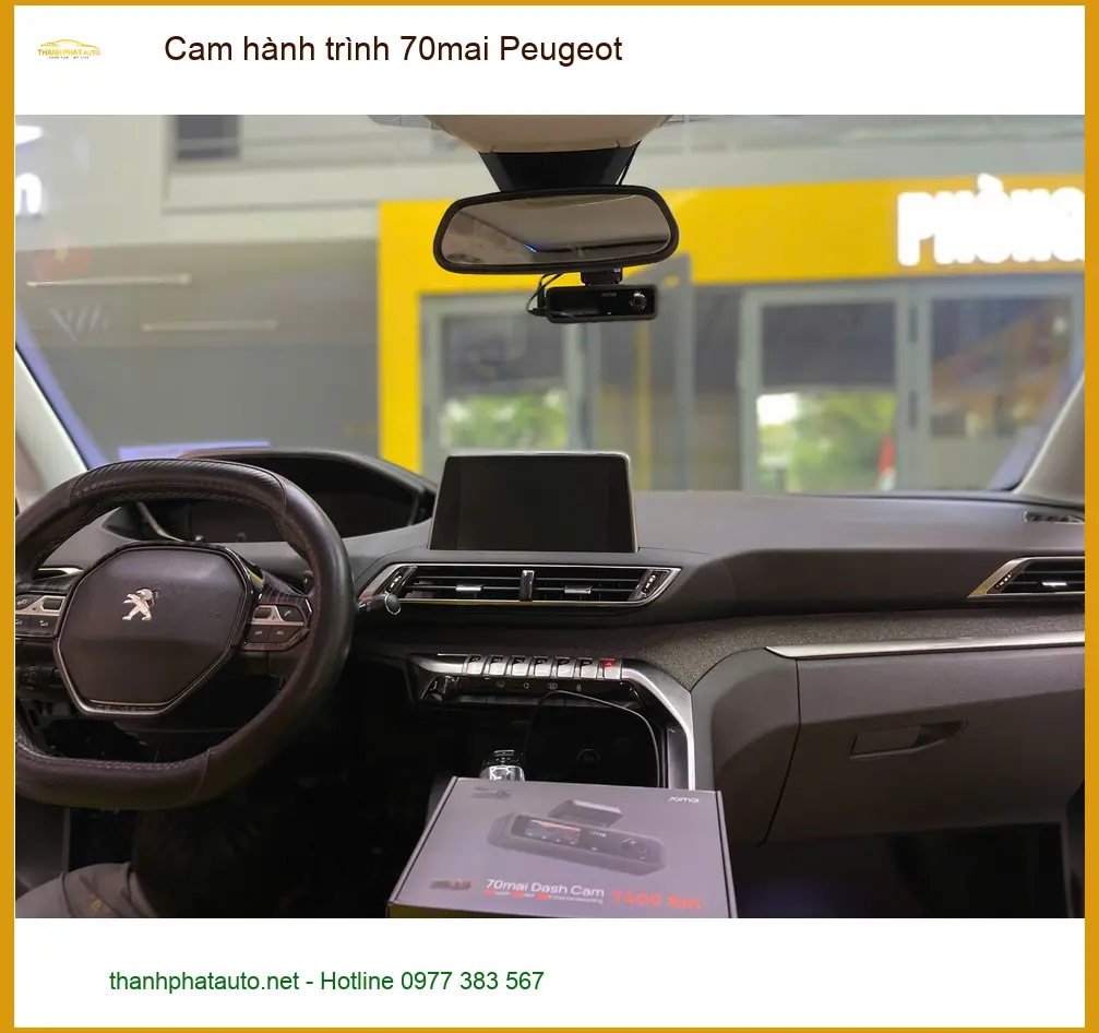 Anh Minh Khoa lắp Cam hành trình 70mai cho Peugeot 2008 tại Quận 7 uy tín ảnh thực tế 2