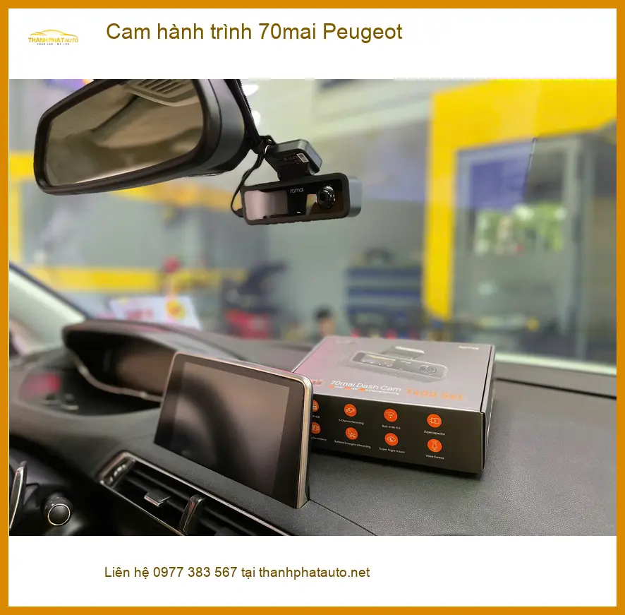 Anh Lâm lắp cam hành trình 70mai cho Peugeot 5008 tại Quận 3 để ghi lại hành trình rõ nét ảnh thực tế 2
