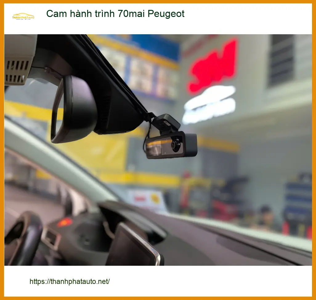 Anh Lâm lắp cam hành trình 70mai cho Peugeot 5008 tại Quận 3 để ghi lại hành trình rõ nét ảnh thực tế 3