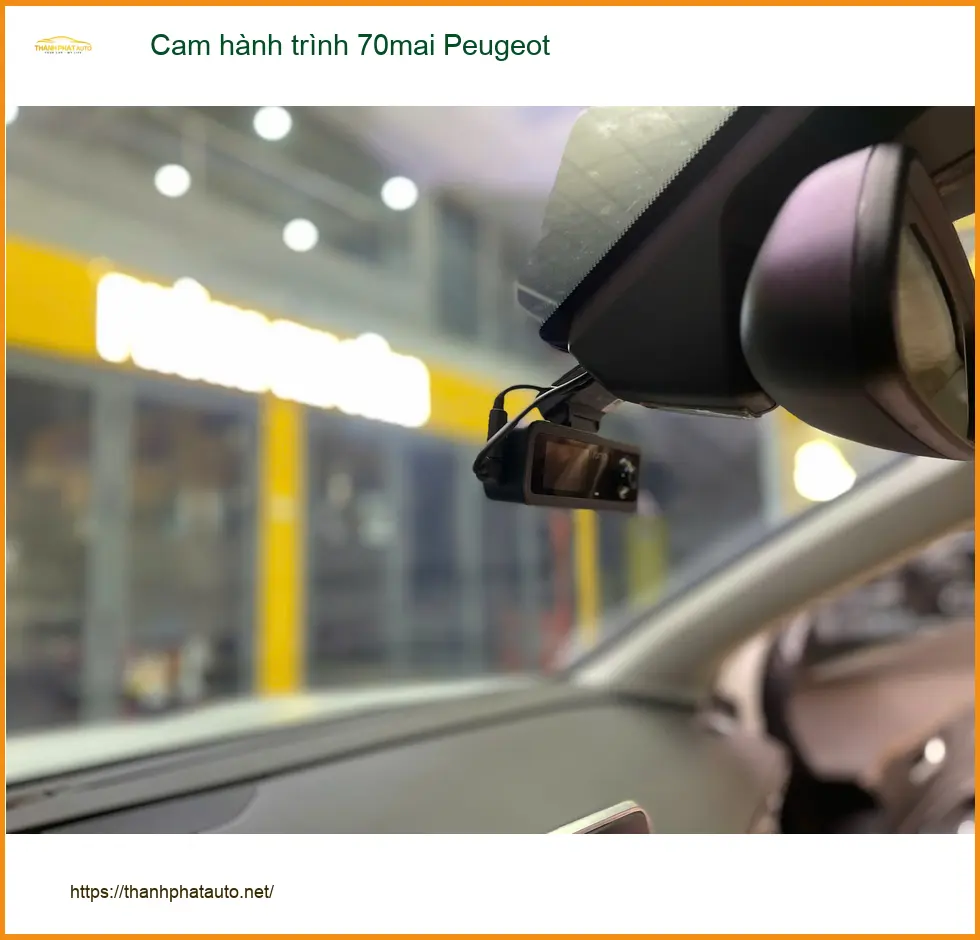 Anh Minh Khoa lắp Cam hành trình 70mai cho Peugeot 2008 tại Quận 7 uy tín ảnh thực tế 3