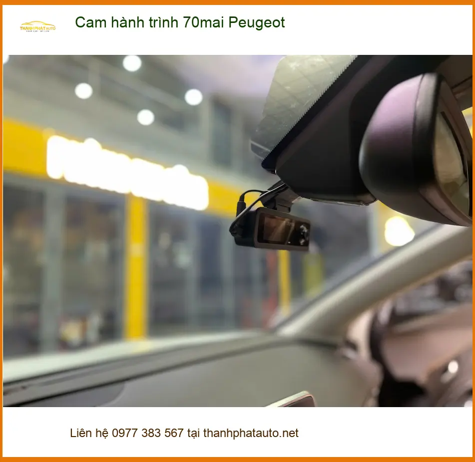 Anh Lâm lắp cam hành trình 70mai cho Peugeot 5008 tại Quận 3 để ghi lại hành trình rõ nét ảnh thực tế 4