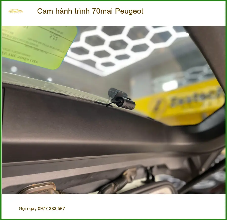 Anh Minh Khoa lắp Cam hành trình 70mai cho Peugeot 2008 tại Quận 7 uy tín ảnh thực tế 5