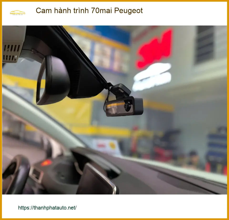 Chị Ngân lắp cam hành trình 70mai cho Peugeot 5008 tại Hóc Môn ảnh thực tế 4