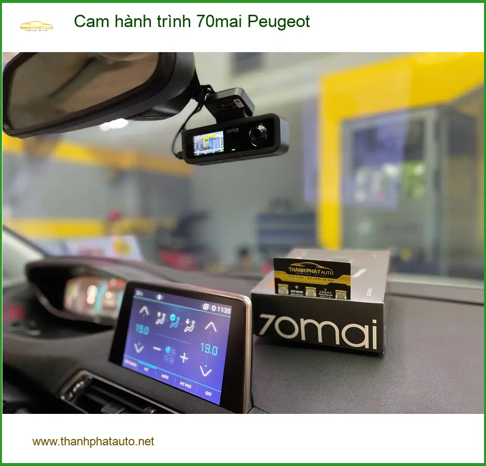 Anh Bách lắp cam hành trình 70mai Peugeot tại Quận Tân Phú yên tâm lái xe ảnh thực tế 3