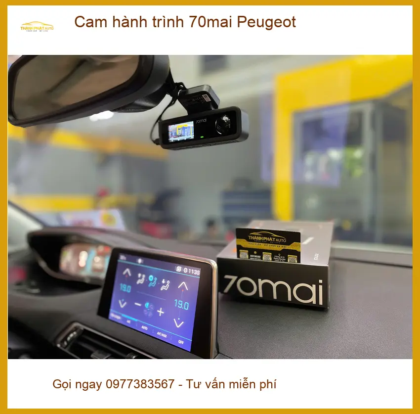 Anh Dũng lắp cam hành trình 70mai cho Peugeot 2008 tại Quận 5 để an tâm lái xe ảnh thực tế 2