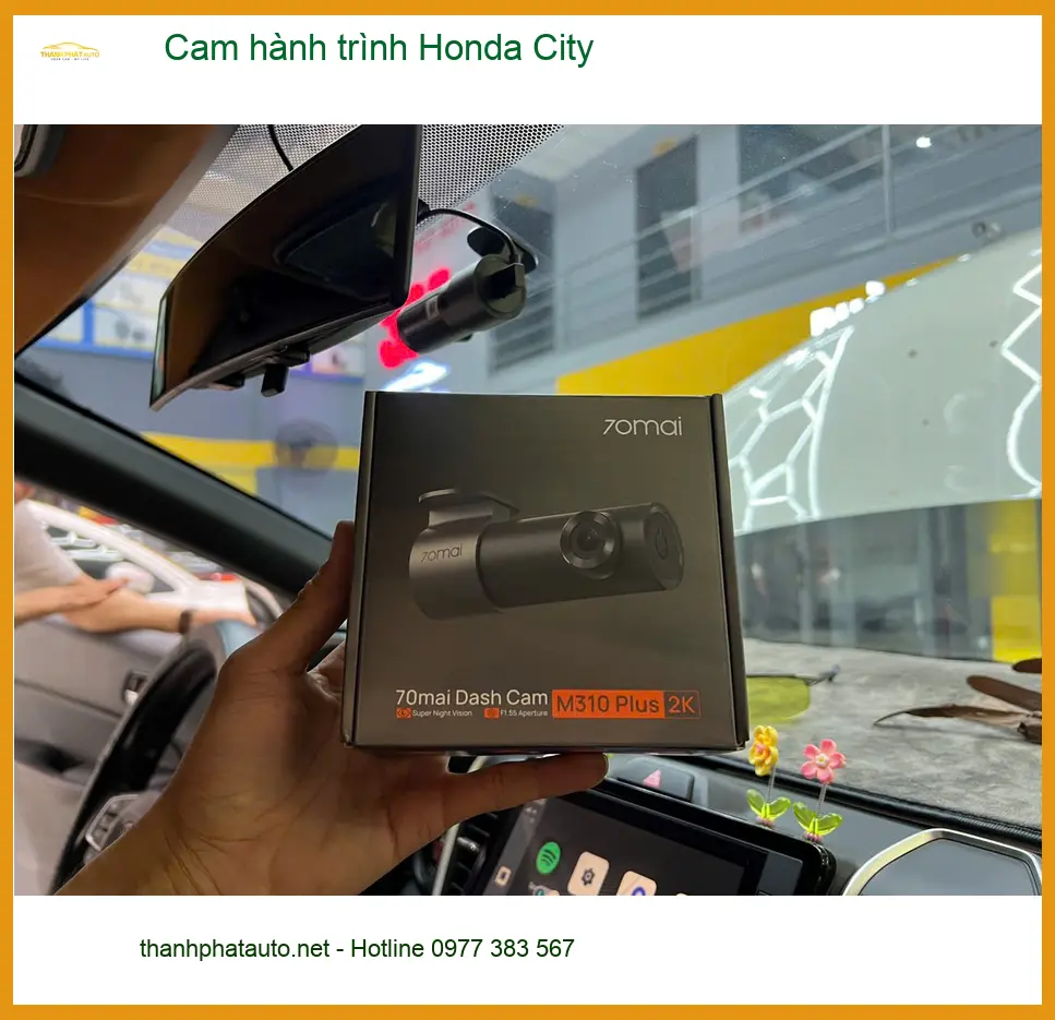 Anh Phước lắp cam hành trình Honda City tại Quận 9 ghi lại bằng chứng an toàn