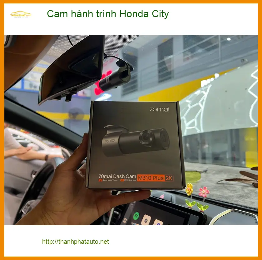 Anh Tùng lắp cam hành trình Honda City tại Quận Thủ Đức để an tâm khi lái xe ảnh thực tế 3
