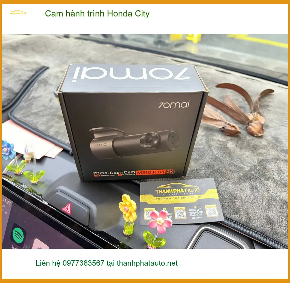 Anh Long lắp cam hành trình Honda City Quận 7 để ghi lại hành trình rõ nét khi đi lại ảnh thực tế 2