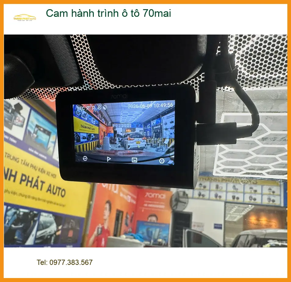 Chú Minh lắp cam hành trình 70mai cho Hyundai Santa Fe tại Hóc Môn để an tâm ảnh thực tế 5