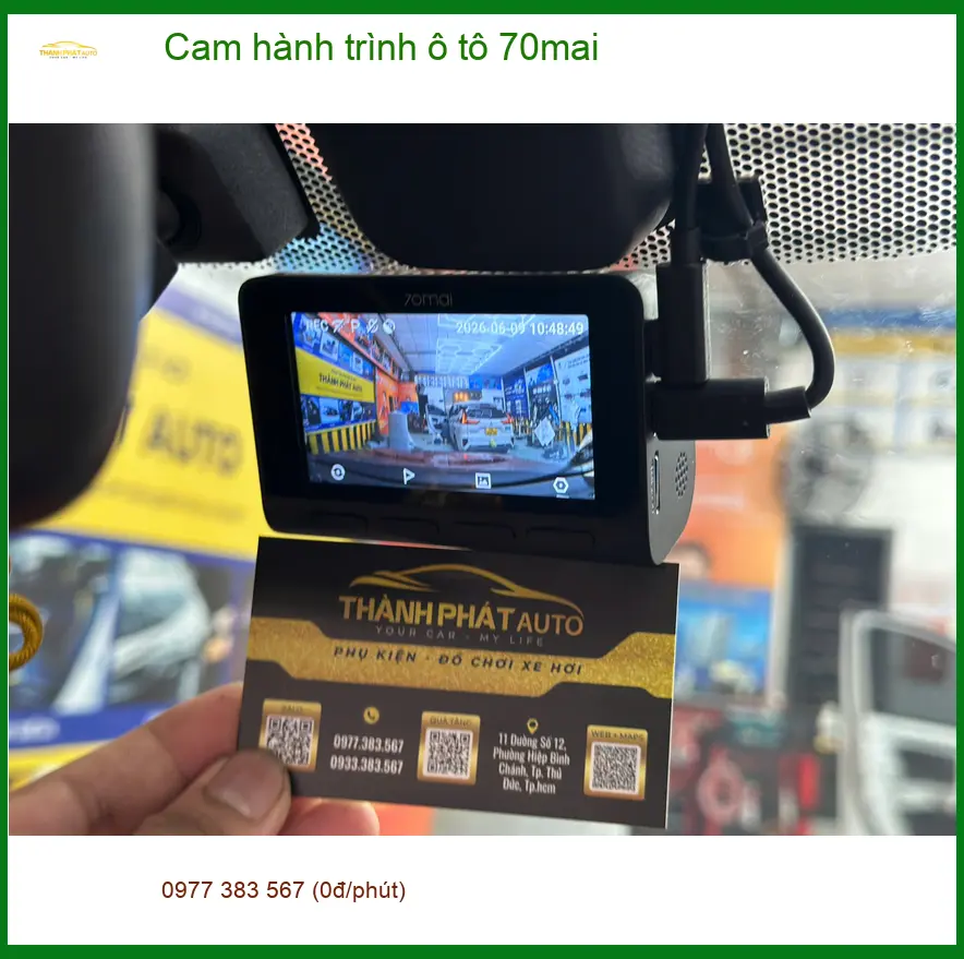 Anh Long lắp cam hành trình 70mai cho Kia K3 tại Quận 10 để có bằng chứng rõ ràng khi di chuyển ảnh thực tế 3