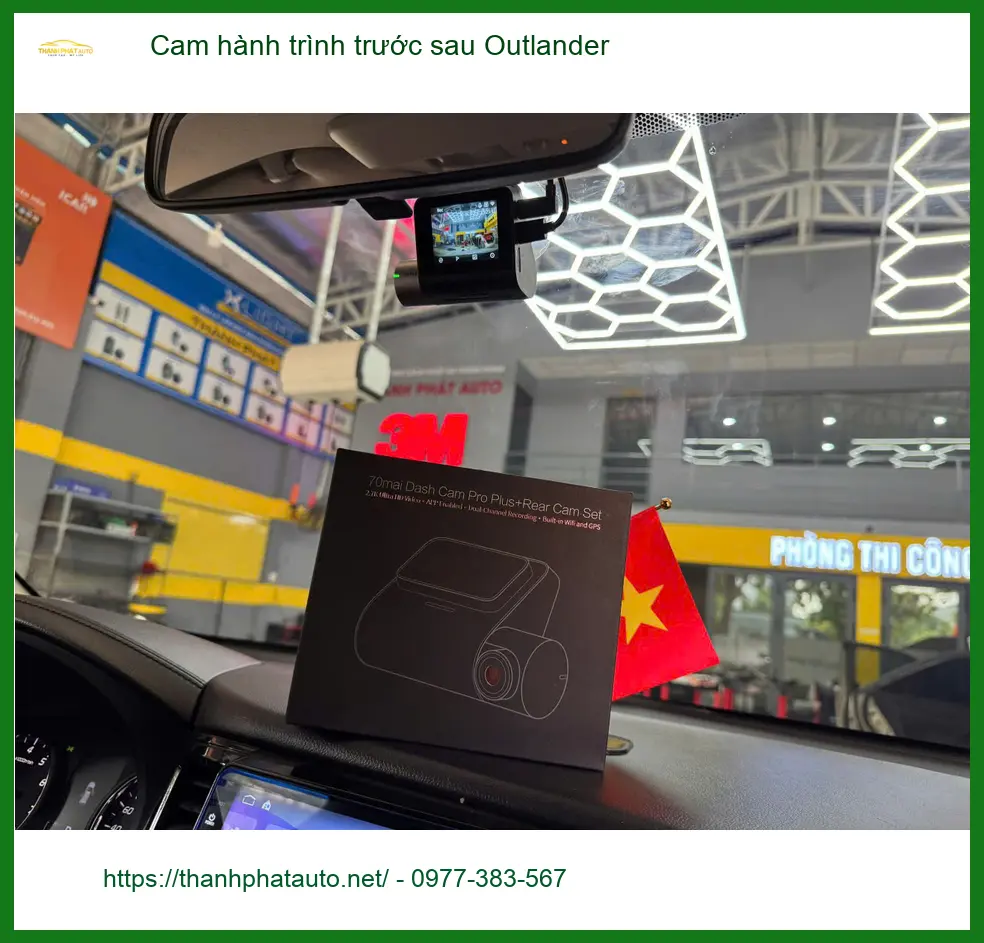 Anh Tuấn Kiệt lắp cam hành trình trước sau Outlander tại Thủ Đức an toàn ảnh thực tế 5