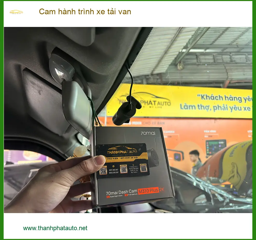Anh Mạnh lắp cam hành trình xe tải van tại Quận 2 cho Hyundai Solati ảnh thực tế 3