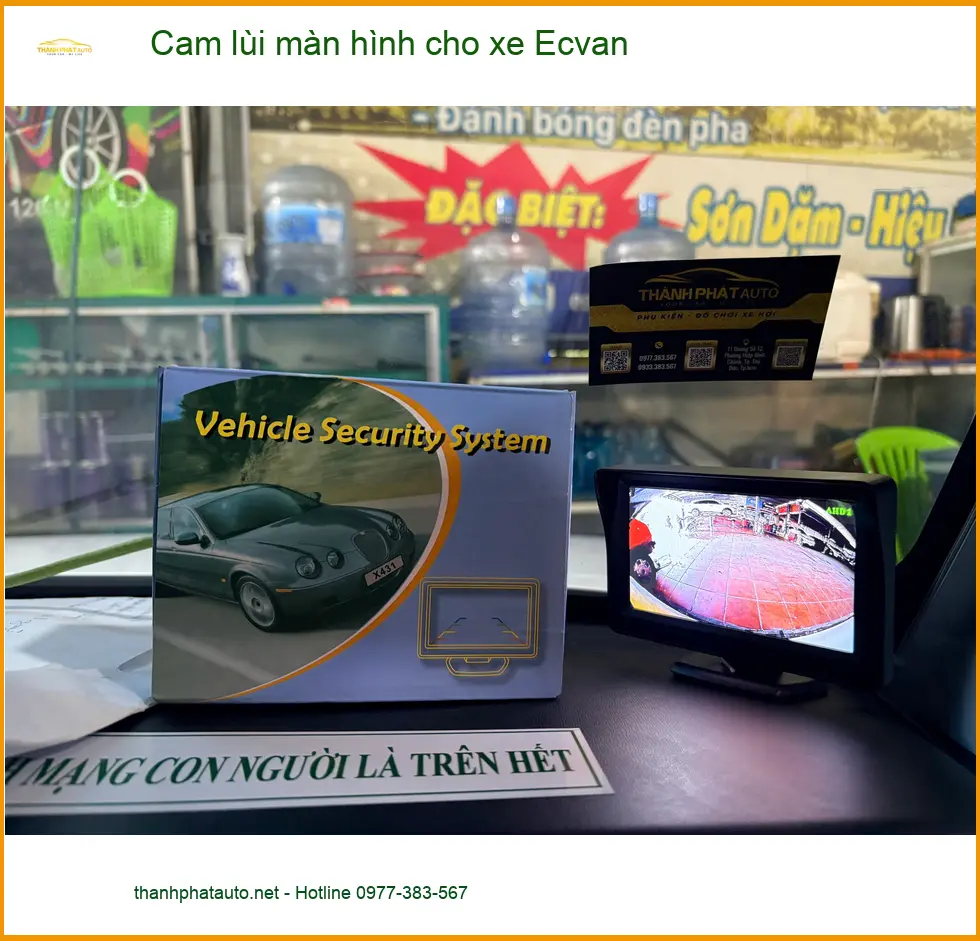 Anh Hùng nâng cấp cam lùi màn hình cho xe Ecvan tại Quận 12 an toàn ảnh thực tế 2