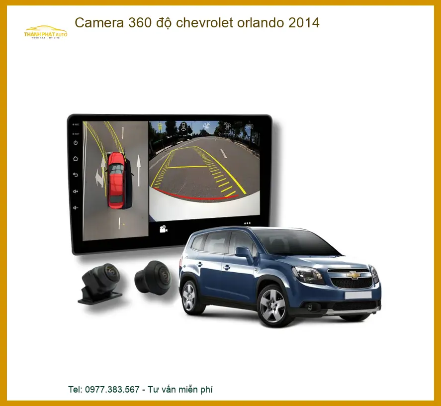 Camera 360 độ Chevrolet Orlando 2014 - Địa Chỉ Lắp Đặt Chính Hãng TPHCM