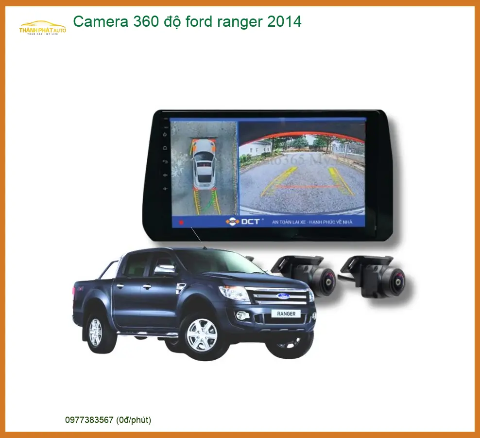 Camera 360 độ Ford Ranger 2014 - Địa Chỉ Lắp Đặt Uy Tín TPHCM