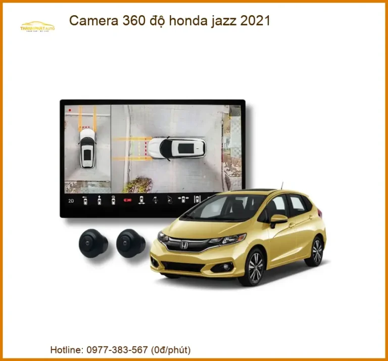 Camera 360 Độ Honda Jazz 2021 - Địa Chỉ Lắp Đặt Chính Hãng TPHCM