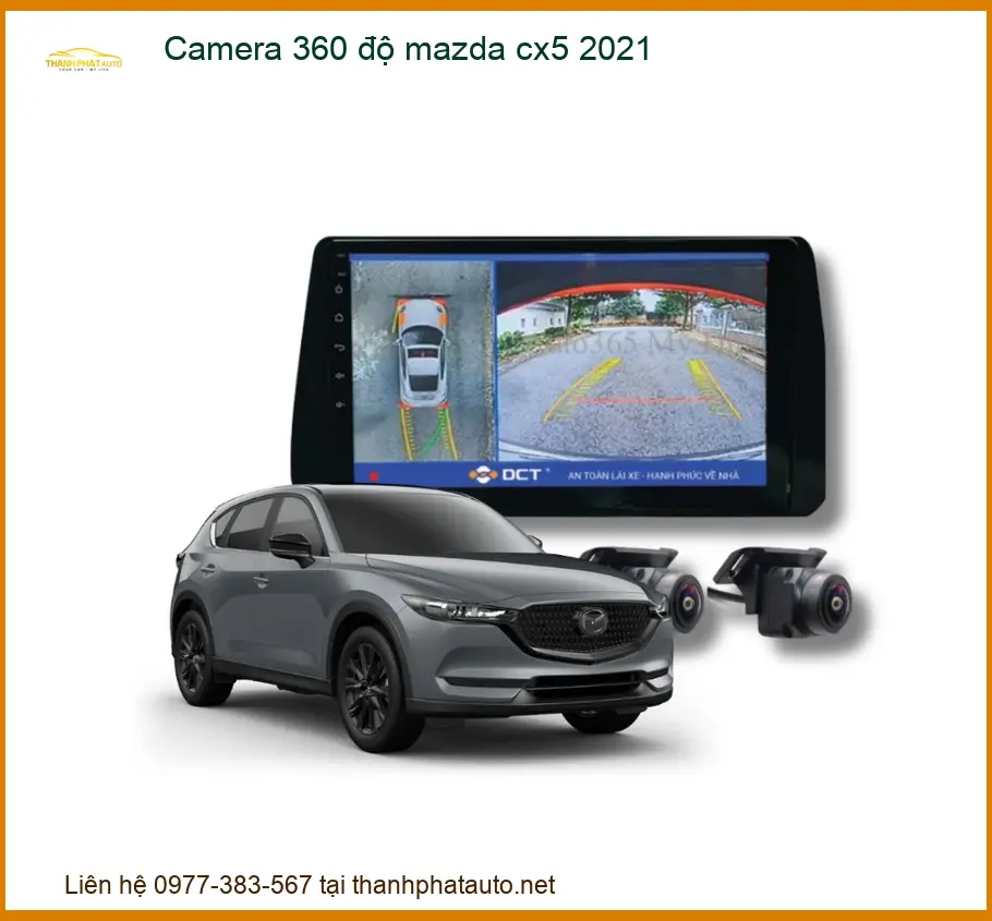 Camera 360 Độ Mazda CX5 2021 - Trung Tâm Lắp Đặt Chính Hãng Giá Tốt TPHCM
