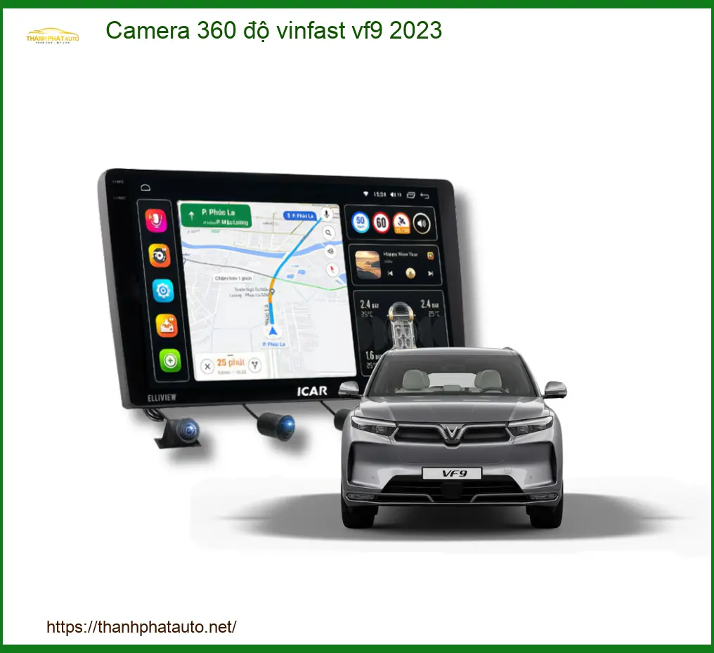 Bộ Camera 360 độ cho VinFast VF9 2023 - Trung Tâm Lắp Đặt Chính Hãng TPHCM