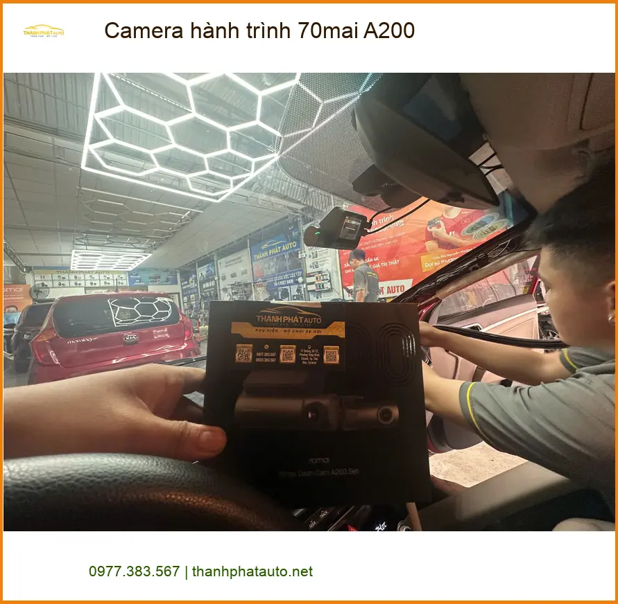 Anh Thanh Tùng lắp Camera hành trình 70mai A200 cho Hyundai Accent tại Hóc Môn để an tâm lái xe ảnh thực tế 5