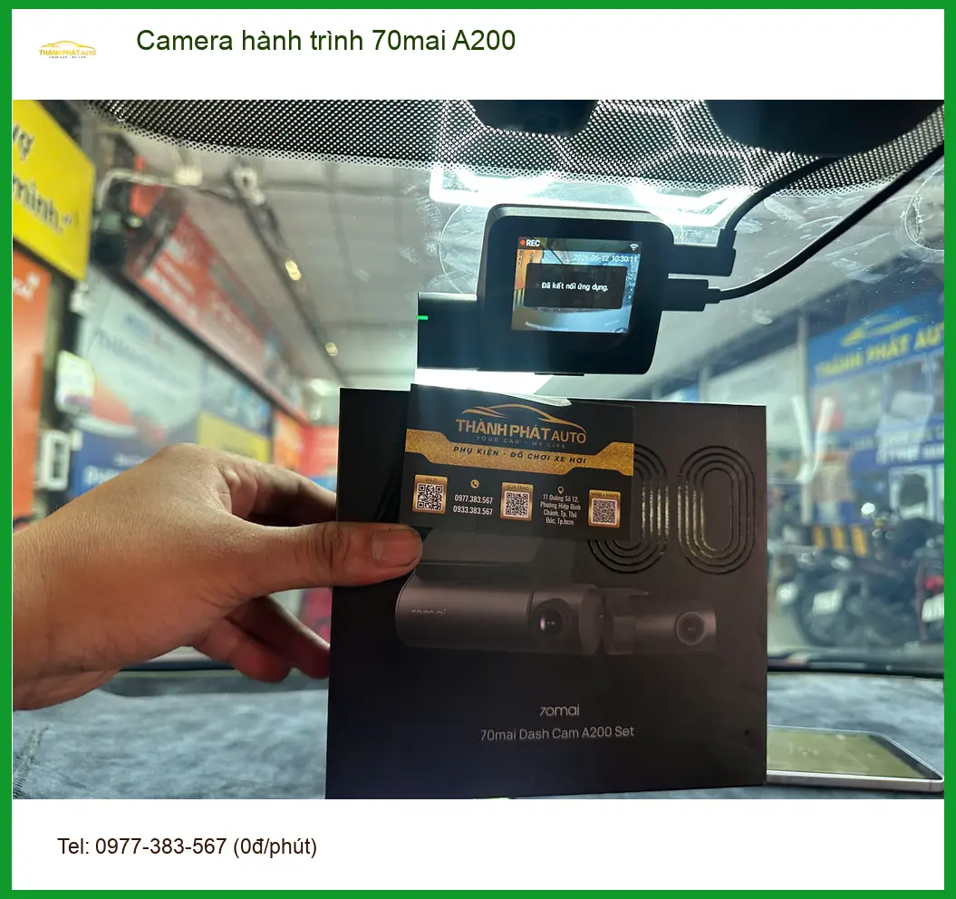 Anh Nam lắp Camera hành trình 70mai A200 cho Toyota Vios tại Quận 9 đảm bảo an toàn ảnh thực tế 5