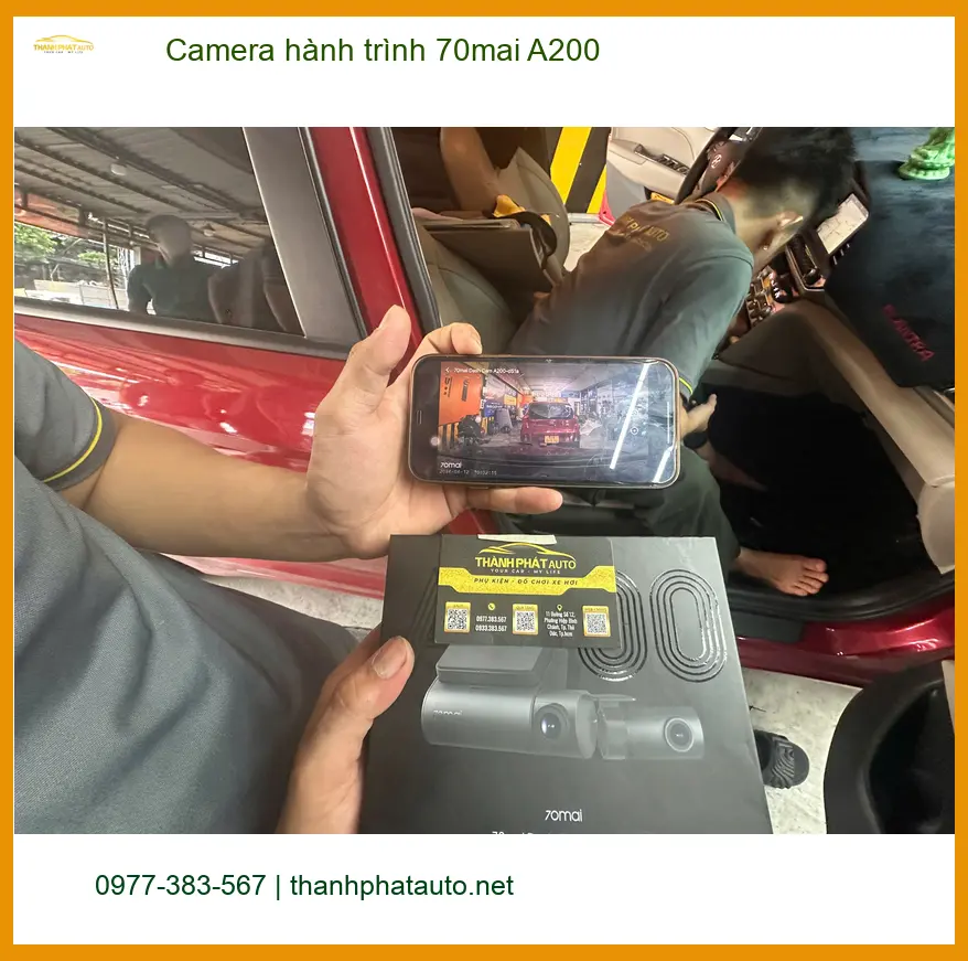 Anh Nam lắp Camera hành trình 70mai A200 cho Mazda 3 tại Quận 12 ảnh thực tế 4