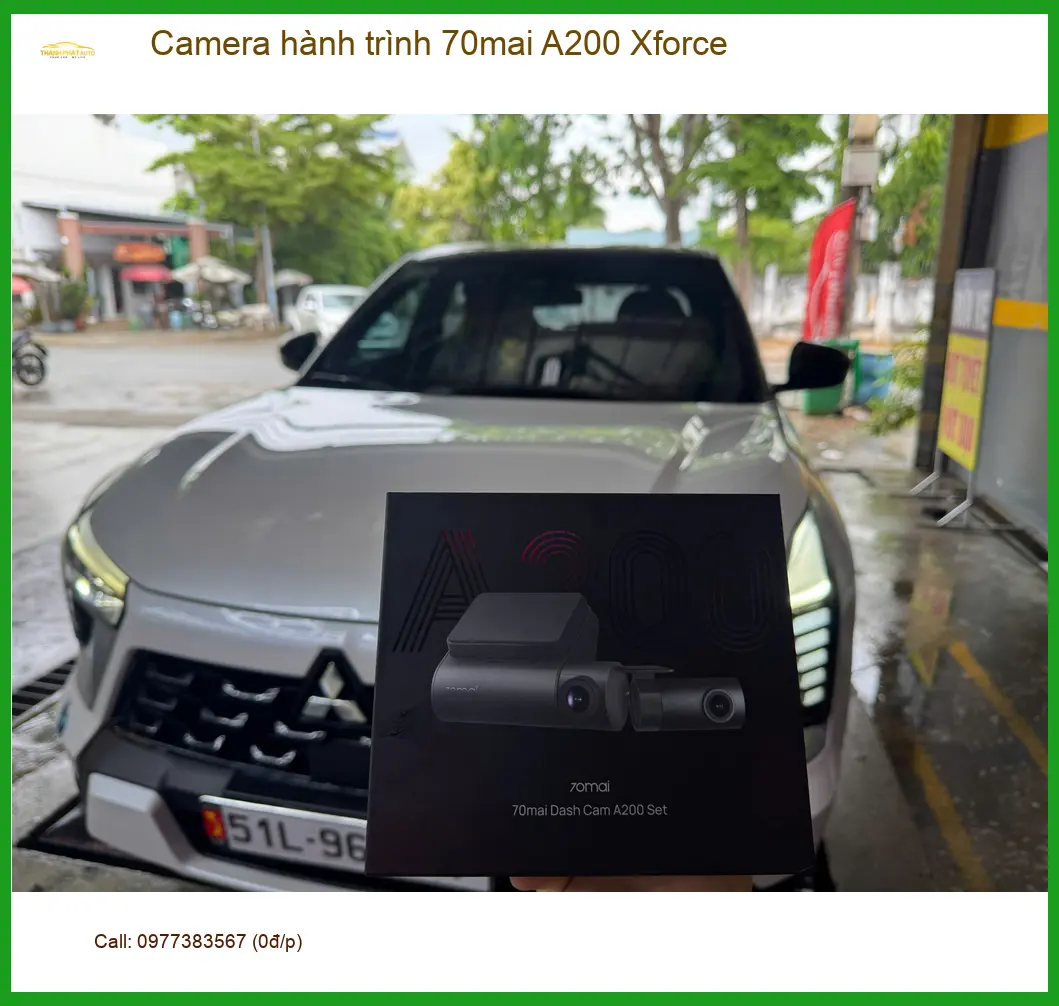 Chị Mỹ Hạnh lắp Camera hành trình 70mai A200 Xforce tại Quận Huyện Nhà Bè