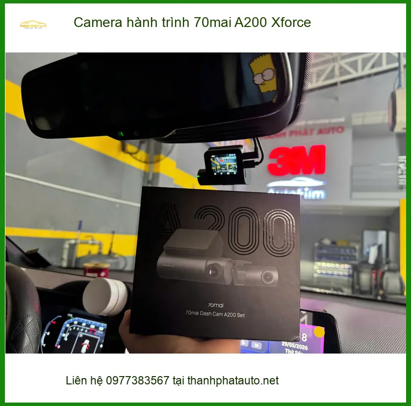 Chị Mỹ Hạnh lắp Camera hành trình 70mai A200 Xforce tại Quận Huyện Nhà Bè ảnh thực tế 3