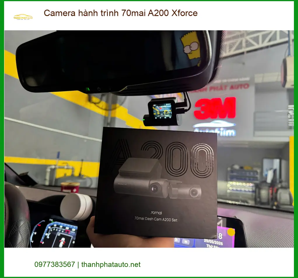 Anh Minh lắp Camera hành trình 70mai A200 Xforce cho Mazda 3 tại Quận 1 để an tâm ảnh thực tế 2