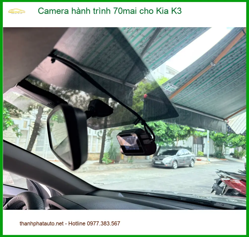 Anh Cường lắp camera hành trình 70mai cho Kia K3 tại Hóc Môn để yên tâm lái xe