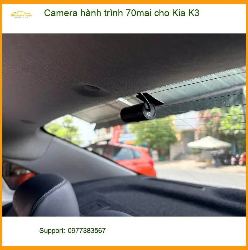 Chị Thanh lắp Camera hành trình 70mai cho Kia K3 Quận Bình Thạnh uy tín ảnh thực tế 2