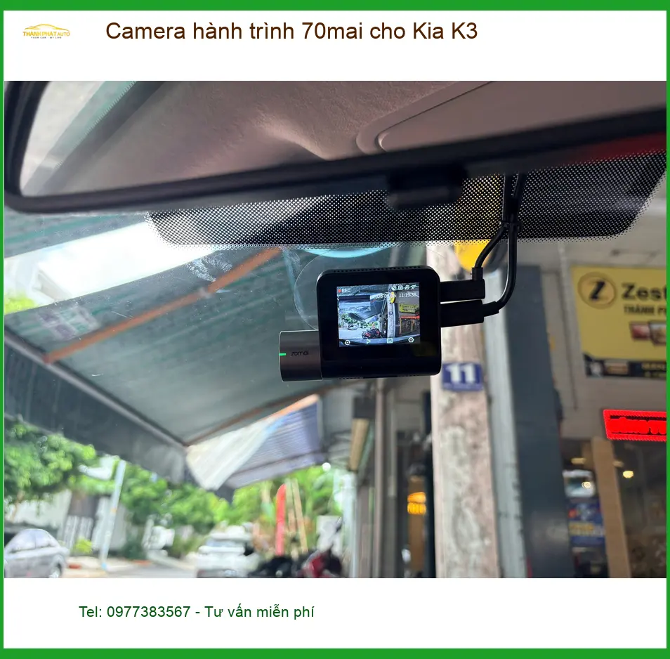 Anh Cường lắp camera hành trình 70mai cho Kia K3 tại Hóc Môn để yên tâm lái xe ảnh thực tế 2